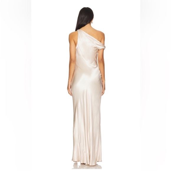 New | Bec and Bridge SOL ASYM DRESS Sand US 6 - Picture 2 of 9